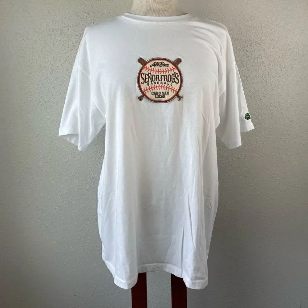 Senior Froggys Cabo San Lucas All Star Baseball T- Shirt Size L EUC